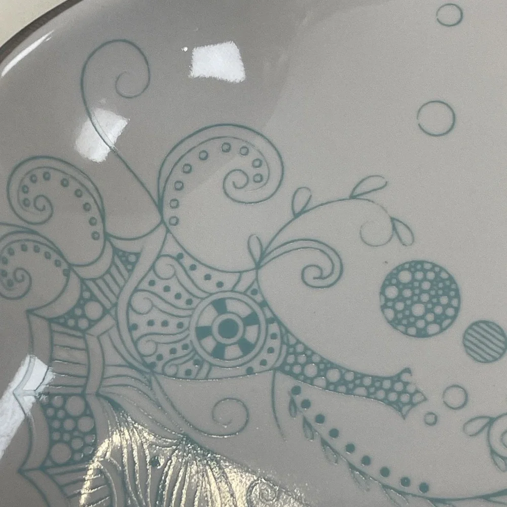 DISNEY PARKS THE LITTLE MERMAID ARIEL‎ SEAHORSE DISH PLATE FAIRY TALES SEASHELLS